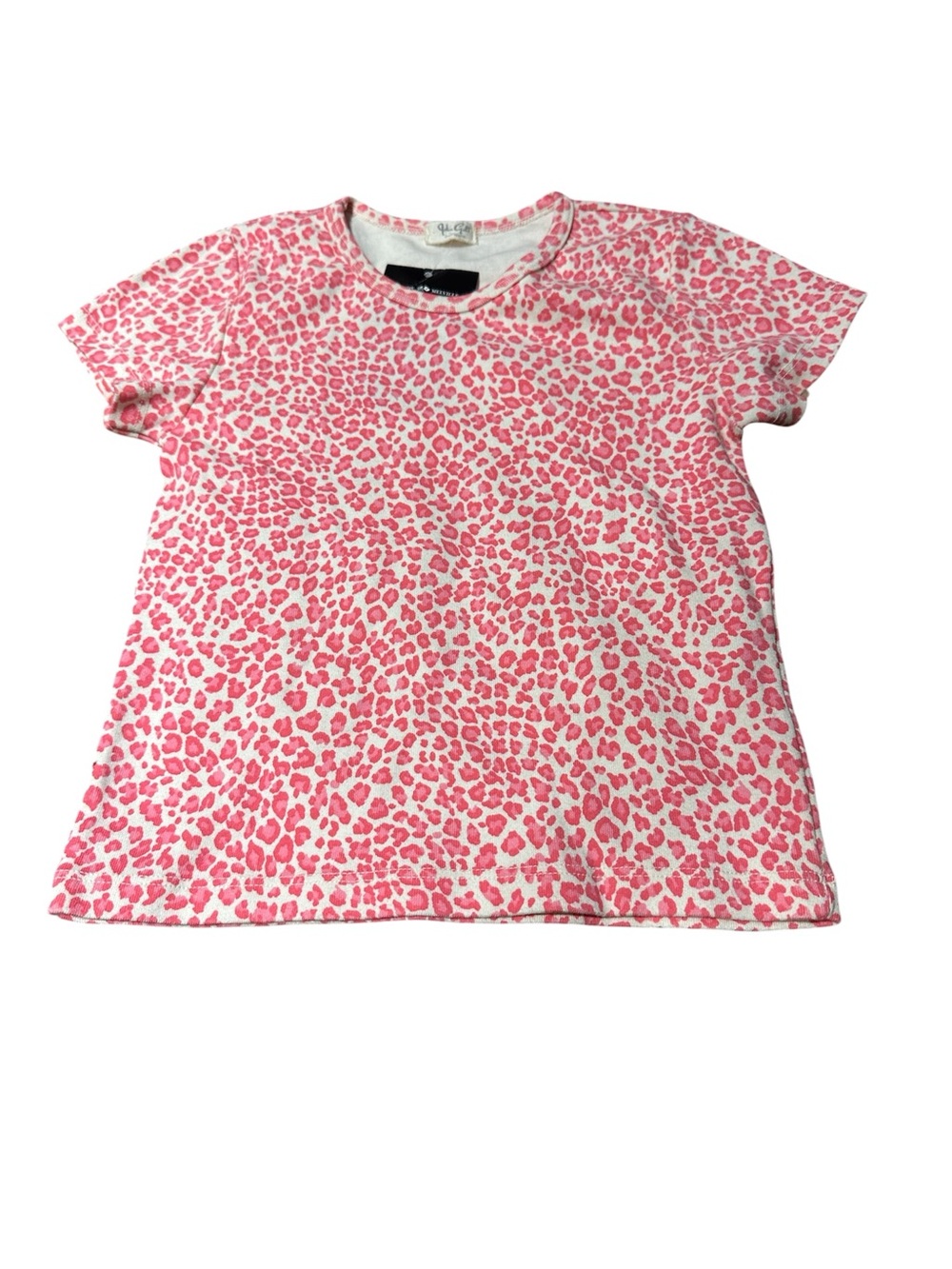 John Galt Pink Leopard Print Top One Size